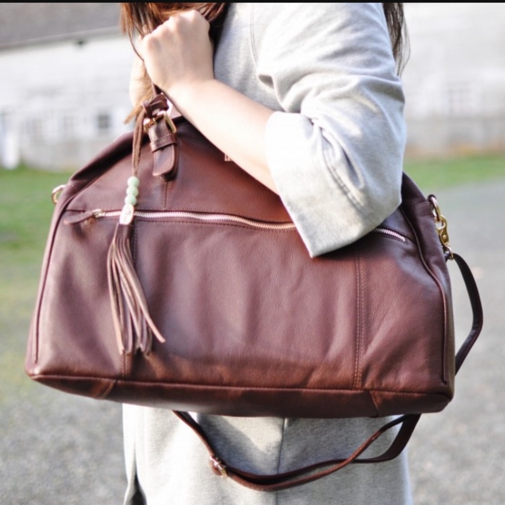 Lily Jade Rosie 1.0, brandy diaper purse/bag